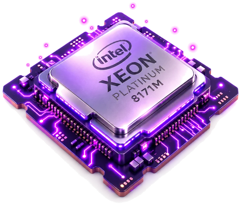 CPU Intel Xeon Platinum 8171M cho VPS giá rẻ