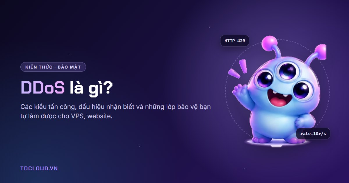 DDoS là gì? Các kiểu tấn công DDoS, dấu hiệu và cách bảo vệ VPS, website