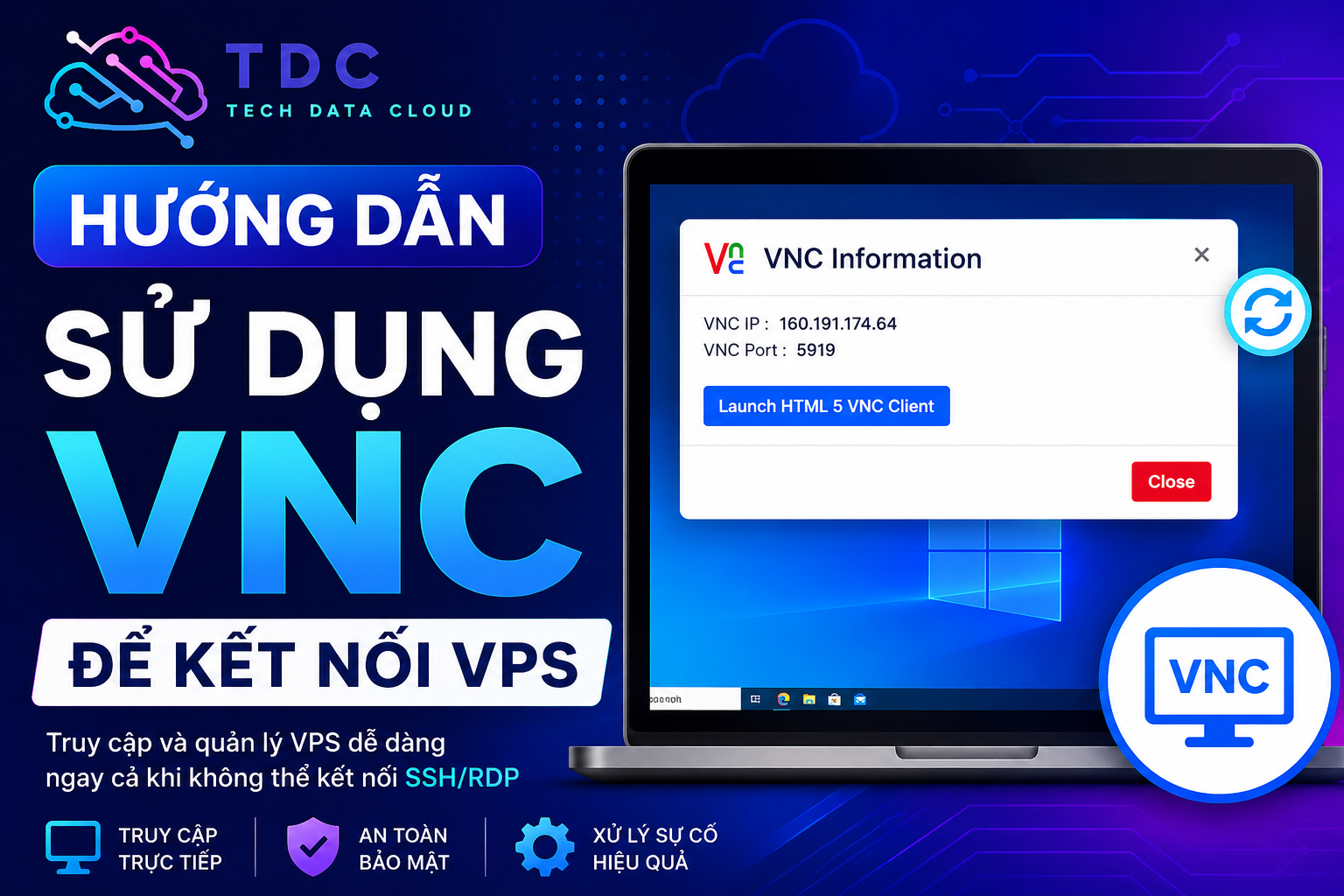 Hướng Dẫn Kết Nối VPS Qua VNC Console